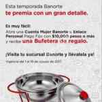 Promoción Mujer Banorte bufetera GRATIS al depositar $10,000 en cuenta