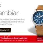 En Liverpool 50% de descuento en relojes Timex a cambio de un reloj usado