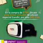 Lentes de realidad virtual a sólo $80 en compras a partir de $700 en Gandhi