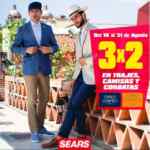 En Sears 3x2 en marcas y prendas participantes al 31 de agosto
