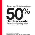 Segundo a mitad de precio en prendas participantes en GAP