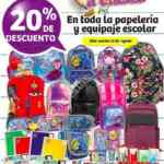 En Soriana 20% de descuento en toda la papelería y mochilas hoy 15 de agosto