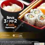En Superama 3x2 en sushi aventurero este fin de semana