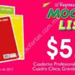 Ofertas Comercial Mexicana regreso a clases:Cuadernos a $5.80 y $20 en puntos por cada $100 en papelería