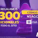 Cupón Netshoes $300 de descuento adicional en todo el sitio