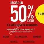 En Forever 21 50% de descuento en artículos ya rebajados