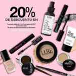 Cupón Lure Cosmetics de 20% de descuento en productos más vendidos