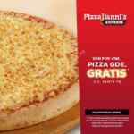 En Pizzaliannis Centro Santa Fe pizza GRATIS de queso en la compra de una pizza grande