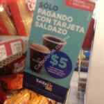 En Oxxo Café Americano o Capuchino Andatti a sólo $5 pesos pagando con tu tarjeta Saldazo