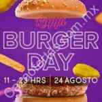 Promoción Rappi Burger Day 24 de agosto: 2x1 y 50% de descuento en hamburguesas