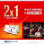 Promoción Cinemex: 2x1 en entradas pagando con tarjetas Bancomer