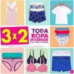3x2 en ropa interior para toda la familia en Suburbia