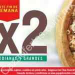 3x2 en pizzas Papa Johns este fin de semana
