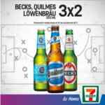 En 7-Eleven 3x2 en cervezas Becks, Quilmes y Löwenbräu
