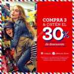 30% de descuento en la compra de 3 prendas en Aeropostale