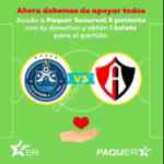 Boletos GRATIS para el partido Puebla-Atlas llevando algo para donar
