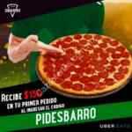 Código UberEats Sbarro de $150 de descuento en tu primer pedido