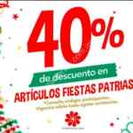 40% de descuento en artículos para las fiestas patrias en Modatelas