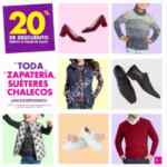 En Suburbia 20% de descuento directo en zapatos, suéteres y chalecos