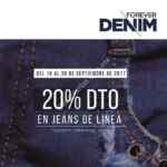 20% de descuento en jeans de línea en Studio F