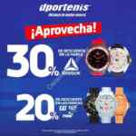 En Dportenis hasta 30% de descuento en relojes