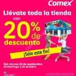En Comex 20% de descuento en toda la tienda durante este fin de semana