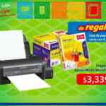 En Compudabo caja de papel con 5000 hojas GRATIS en la compra de impresoras Epson