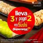 En Superama 3x2 en rollos de sushi del 28 de septiembre al 1 de octubre