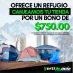 Promoción Vertimanía #FuerzaMéxico: bono de $750 al donar una casa de campaña