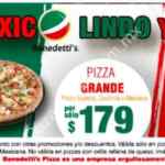 Promoción Benedettis Mes Patrio: Pizzas de pastor, cochinita o mexicana a precio especial