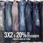 En Express 3x2 en jeans o 20% de descuento en la compra de un par