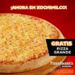 Inauguración Pizzalianis Xochimilco: pizza de queso GRATIS en la compra de una pizza grande