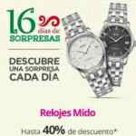 Liverpool 16 Días de Sorpresas 4 de septiembre: hasta 40% de descuento en relojes Mido