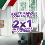 En Tecno Blinds 2x1 en persianas y cortinas del 8 al 19 de septiembre