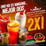 En Las Alitas 2x1 en drinks y licores sólo hoy 15 de septiembre