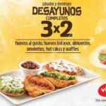 Promoción Vips 3x2 en desayunos los sábados y domingos