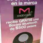 En Sears bocina bluetooth de regalo en la compra de $899 en la marca Maidenform