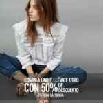 En Express segunda prenda a mitad de precio en toda la tienda