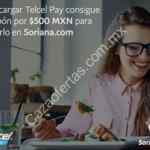 Cupón Soriana de $500 de descuento en compras de $2,000 con Telcel Pay