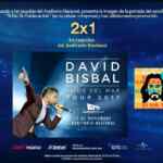 2x1 en boletos para el concierto de David Bisbal mostrando la imagen de la portada de "Si no te Hubieras Ido"