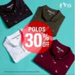 30% de descuento en polos en tiendas Hang Ten