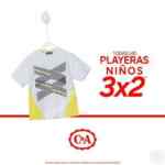 3x2 en todas las playeras para niños, niñas y bebés en C&A