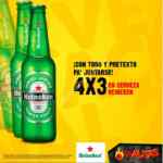 4x3 en cervezas Heineken en Las Alitas durante octubre