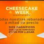 Cheesecake Week en Cheesecake Factory del 30 de octubre al 3 de noviembre: 2x1 en todas las rebanadas