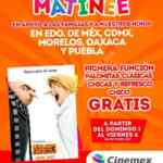 En Cinemex entrada a Matinee, palomitas y refresco gratis en ciudades afectadas por el sismo (1 al 12 octubre)