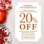 Promoción Crabtree & Evelyn Primer Aniversario tienda online: 20% de descuento en todo el sitio