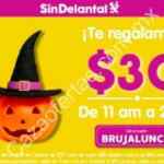 Promoción de Halloween SinDelantal: cupones de $30 de descuento a 11 a 6