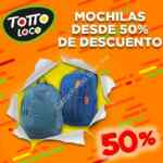 Ofertas Totto Loco 2017: desde 50% de descuento en mochilas