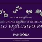 Promoción Pandora México: Aretes a elección de regalo en compras a partir de $3,700