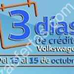 Promociones Días de Crédito Volkwagen del 13 al 15 de octubre